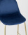 Стул полубарный Валенсия велюр синий золотые ножки фото Стул полубарный Валенсия велюр синий золотые ножки. Фото №9