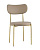 Стул Барбара экокожа бежевая золотые ножки