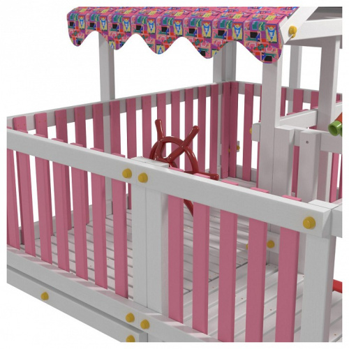 Комплекс игровой ДК10Р, розовый, серый. Фото №6