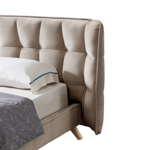 Кровать HUSK 8705 бежевая. Фото №7