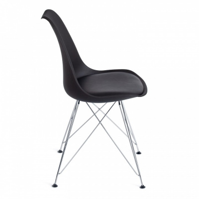 Стул TULIP IRON CHAIR (mod.EC-123) металл/пластик, 54,5*48*83,5см, черный (поставляется по 4 шт). Фото №2