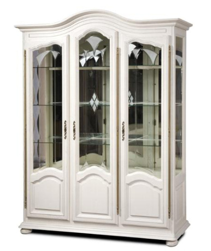 Шкаф с витриной Давиль ММ-126-15/03 стекло декор. Фото №1