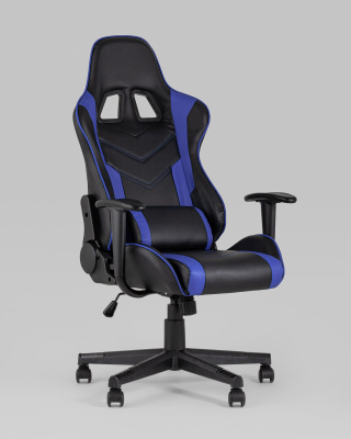 Кресло игровое TopChairs Impala синее фото Кресло игровое TopChairs Impala синее. Фото №3