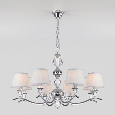 Подвесная люстра Eurosvet Sortino 60097/8 хром фото Подвесная люстра Eurosvet Sortino 60097/8 хром. Фото №2