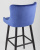 Стул барный Ститч велюр синий фото Стул барный Ститч велюр синий. Фото №8