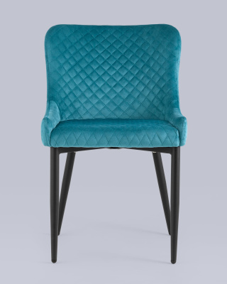 Стул Ститч велюр темно-бирюзовый. Фото