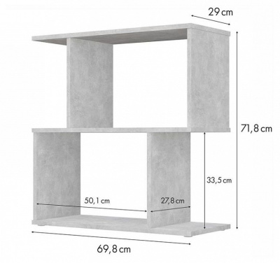 Стеллаж Polini Home Smart, серый. Фото №5