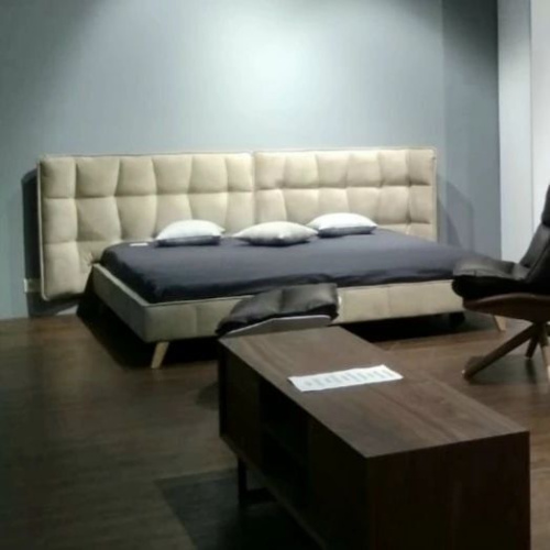 Кровать HUSK 8705 бежевая. Фото №12