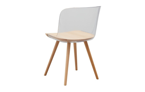 Стул PC-S097A прозрачный/бук. Фото №7