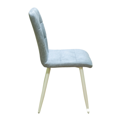 Стул Доби (Каркас (белый 9016 матовый) тк. коллекции Safari голубой 020). Фото №3