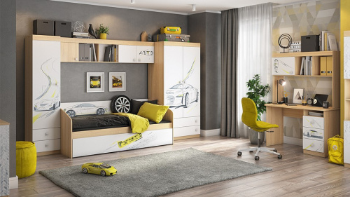 Форсаж набор для детской дуб сонома/белый фото Форсаж набор для детской дуб сонома/белый. Фото №1