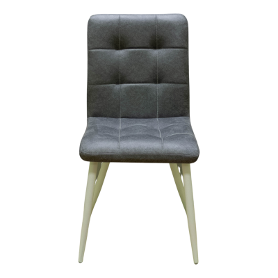 Стул Доби (Каркас (белый 9016 матовый) тк. коллекции Safari серый 018). Фото №2