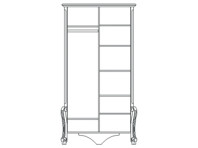 Шкаф Луиза ММ-227-01/02Б фото Шкаф Луиза ММ-227-01/02Б. Фото №2