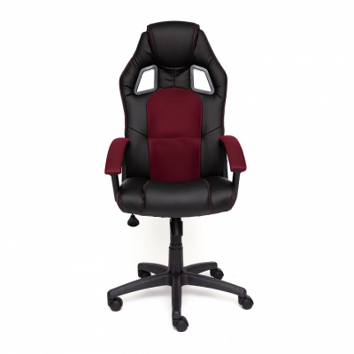 Компьютерное кресло DRIVER кож/зам/ткань, черный/бордо, 36-6/13 (id:  ). Фото