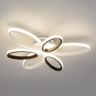 Потолочная люстра Eurosvet Blade 90137/6 белый/чёрный 65W фото Потолочная люстра Eurosvet Blade 90137/6 белый/чёрный 65W. Фото №2