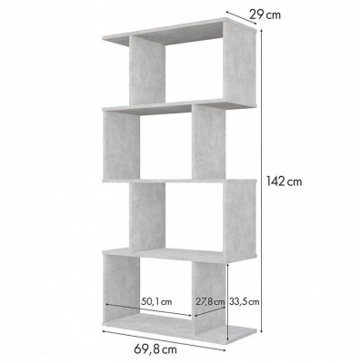 Стеллаж Polini Home Smart, серый. Фото №5