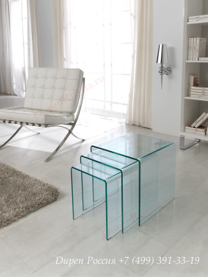 Набор из трех столиков DUPEN ND-01 прозрачный. Фото №4