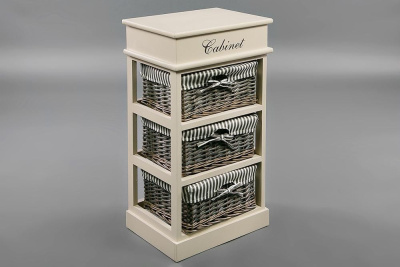 Тумба Ouverture 3 4336 с 3-я корзинами и ящиком. Фото