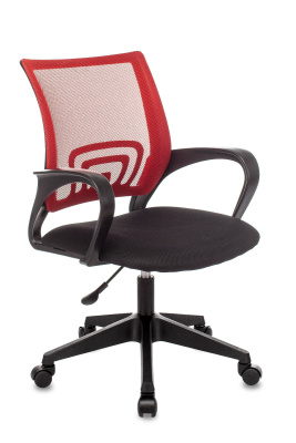 Кресло офисное TopChairs ST-Basic сетка/ткань красный фото Кресло офисное TopChairs ST-Basic сетка/ткань красный. Фото №3