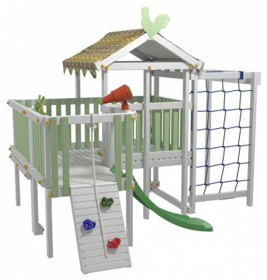 Комплекс игровой ДК9Б, бирюзовый, серый. Фото №5