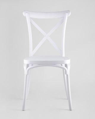 Стул Кроссбэк пластиковый белый фото Стул Кроссбэк пластиковый белый. Фото №4