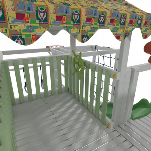 Комплекс игровой ДК3Б, бирюзовый, серый. Фото №9