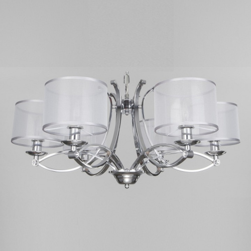 Подвесная люстра Eurosvet Fabiola 60109/6 хром. Фото №1
