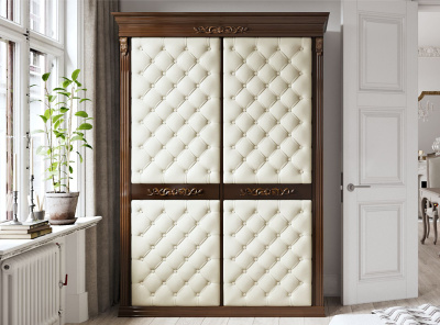 Шкаф-купе Благо Б 8.60-2/2 Классика с каретной стяжкой. Фото